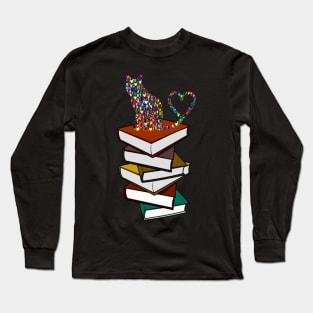 I Love Cats And Books Long Sleeve T-Shirt